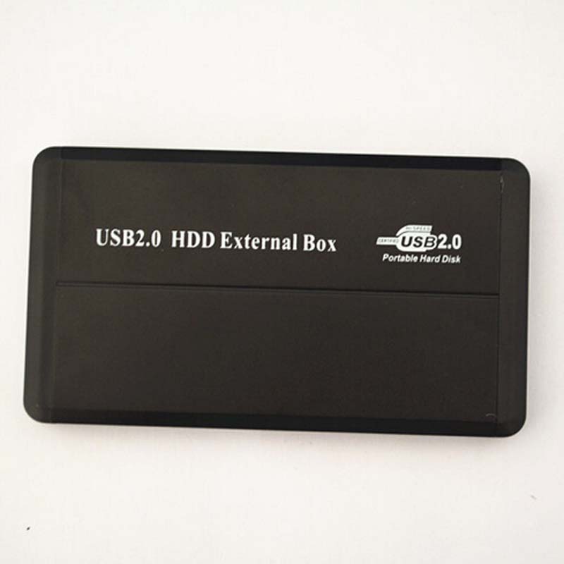 Aluminum Sandblasting 2.5-inch hard disk box Parallel USB2.0 HDD Enclosure support 500GB